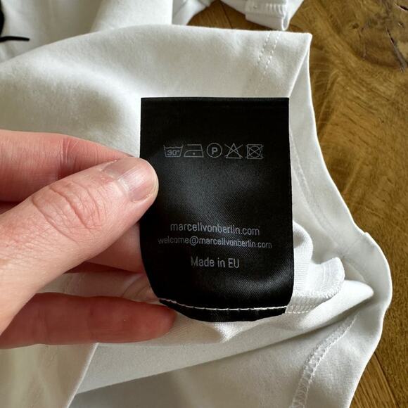 Marcel Von Berlin Tiger and Snake Tee in White - Picture 6 of 7